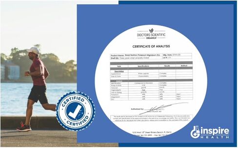 Magnesium Potassium Supplements w/Zinc - 90 Capsules - Magnesium Potassium Zinc for Vascular Health – High Absorption Vegan Potassium Magnesium Supplement for Leg Cramps & Sleep in Kuwait