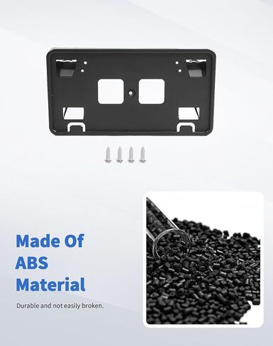 Front Bumper License Plate Frame Bracket Mount Holder Fit for 2021 2022 2023 2024 2025 Ford F150 ABS Black Exterior Accessories in Kuwait