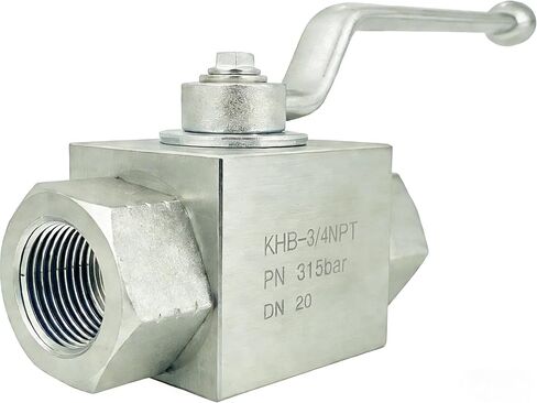 Autovo 3/8 Inch Hydraulic Valve 7250 PSI,High Pressure, Shut-Off 2 Way Hydraulic Ball Valve KHB 3/8" NPT,Ball Valve for Water, Oil in Kuwait