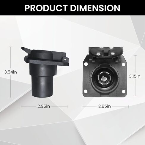 Gonice 7-Way RV Blade Trailer Connector for Chevy, Ford, GMC, Nissan, and More - Factory Tow Package and USCAR Socket Required in Kuwait