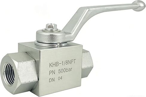 Autovo Hydraulic Valve 1/8 Inch 7250 PSI,High Pressure, Shut-Off 2 Way Hydraulic Ball Valve KHB 1/8" NPT,Ball Valve, in Kuwait
