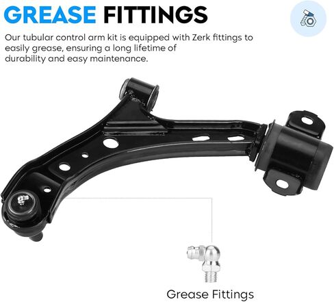 Front Lower Driver & Passenger Side Control Arm w/Ball Joint Assembly for Ford Mustang 2005-2010 Driver & Passenger Side Suspension Kit K80727 K80726 2pc Set in Saudi Arabia