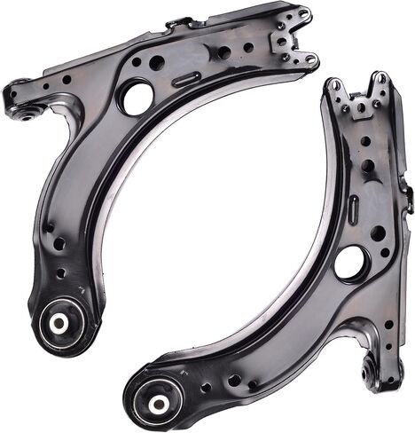 طقم تعليق 10 قطع لسيارة فولكس فاجن بيتل جولف جيتا 2001-2010، أذرع التحكم الأمامية السفلية والمفاصل الكروية السفلية وصلات شريط التأرجح الداخلية والخارجية أطراف قضيب الربط in Kuwait