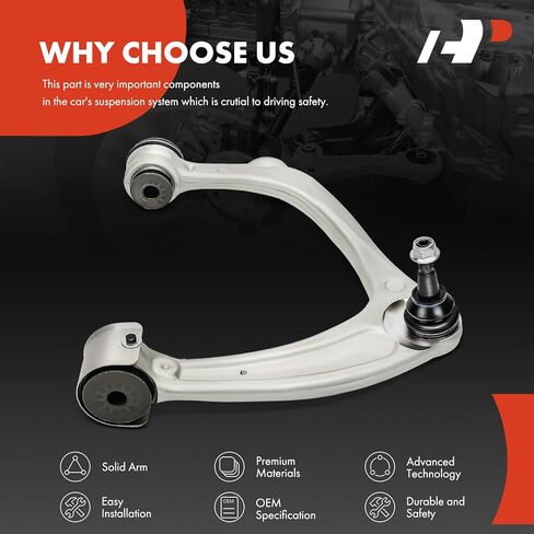 A-Premium Front Left Upper Control Arm, with Ball Joint & Bushing, Compatible with Chevy & GMC & Cadillac - 2019-2023 - Silverado 1500, Tahoe, Suburban & Sierra 1500, Yukon, Yukon XL & Escalade (ESV) in Saudi Arabia