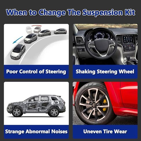 Control Arm, Replacement For Front Lower Left & Right Control Arm With Ball Joints Compatible With 2016-2022 Jeep Grand Cherokee, 2016-2022 Dodge Durango in Saudi Arabia