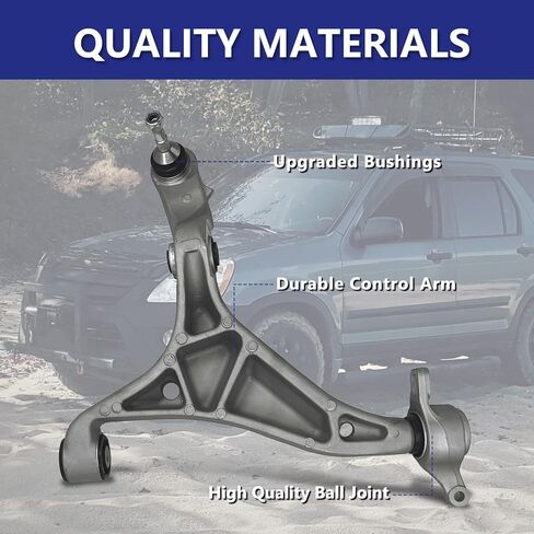 Control Arm, Replacement For Front Lower Left & Right Control Arm With Ball Joints Compatible With 2016-2022 Jeep Grand Cherokee, 2016-2022 Dodge Durango in Saudi Arabia