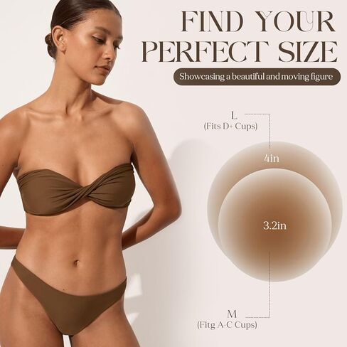 أغطية حلمات للنساء - أغطية حلمات سيليكون لاصقة قابلة لإعادة الاستخدام، غطاء حلمة بدون خياطة مع صندوق سفر أبيض in Kuwait