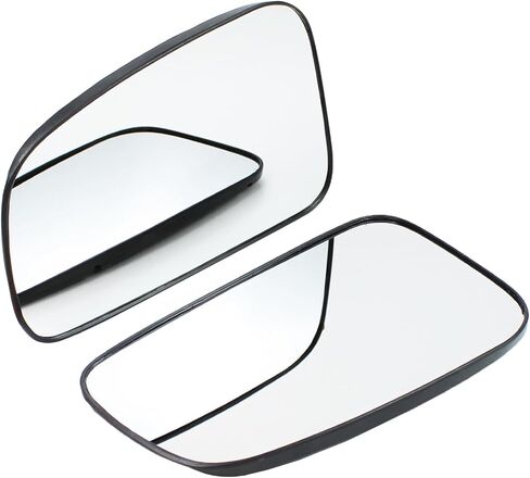 Pair Left and Right Side Rearview Non-Heated Mirror Glass with Backing Plate for Nissan Versa 2007-2012 in Kuwait