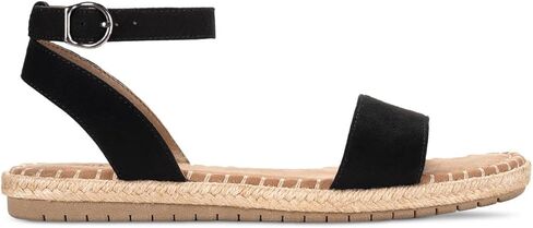 Style & Co. حزام كاحل مسطح للسيدات من جلد الغزال الصناعي Peggyy باللون الأسود 8.5 متوسط ​​(B,M) in Kuwait
