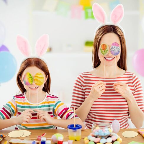 20pcs Easter Wooden Hanging Ornaments: Unfinished Egg Hanging Pendant Blank Wood Shapes for DIY Crafts Painting Spring Decor Party Decoration Gift for Kids Family Classroom in Saudi Arabia