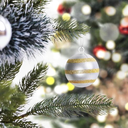 قبعات شماعات زينة إسفنجية لعيد الميلاد، 100 قطعة من غطاء كرة إسفنجية مع خطاف بلاستيكي شماعات كرات عيد الميلاد بديلة لإمدادات زينة شجرة عيد الميلاد in Kuwait