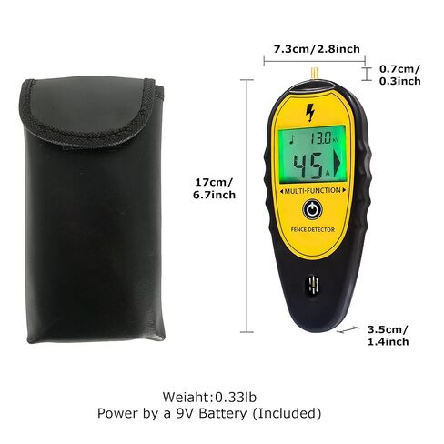 اختبار السياج الكهربائي ومكتشف الصدع ، اختبار الجهد الكهربائي الرقمي 15 كيلو فولت 200V - 15000V in Kuwait