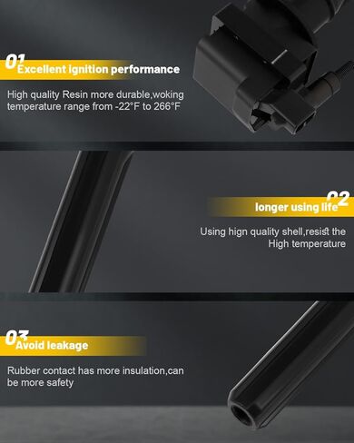 OCPTY يناسب 2004-2006 لكرايسلر باسيفيكا 3.5L/V6,2005 لدودج ماغنوم 3.5L/V6 حزم ملف الإشعال 2-دبابيس # UF269 (1 حزمة) in Saudi Arabia