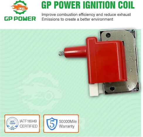 Performance Ignition Coil Pack UF89 30510-PT2-006 Set Of 1 Compatible With Acura Integra Type R GS-R LS GS EL Honda Accord Civic CR-V Civic Del Sol 1.5 1.6 1.7 1.8 2.0 2.2 2.3 L4 in Saudi Arabia