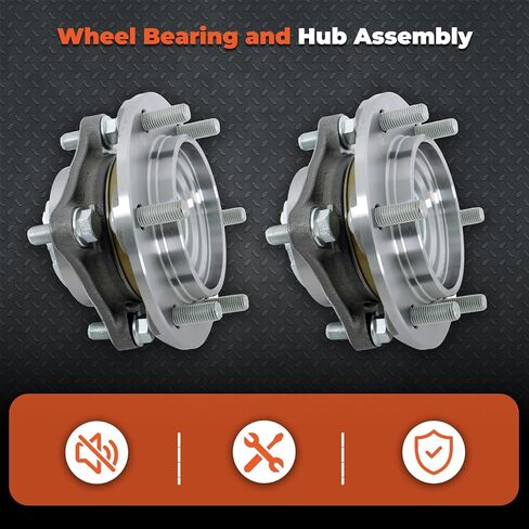 labwork 2pcs تحمل العجلة الأمامية واستبدال المحور لتويوتا 4Runner 2003-2019 لاستبدال FJ Cruiser 2007-2009 Tacoma 2005-2019 6 مسامير العروة مع ABS 950-004 in Saudi Arabia