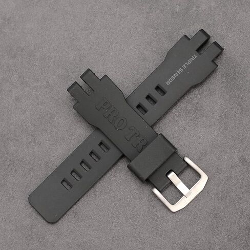 سوار ساعة بديل من الراتنج المقاوم للماء مقاس 20 مم لساعة Casio Protrek PRG-300 PRW-6000 PRW-6100 PRW-3000 PRW-3100 - مناسب للرجال والنساء، ملحق الساعة in Kuwait