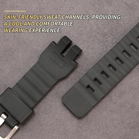 سوار ساعة بديل من الراتنج المقاوم للماء مقاس 20 مم لساعة Casio Protrek PRG-300 PRW-6000 PRW-6100 PRW-3000 PRW-3100 - مناسب للرجال والنساء، ملحق الساعة in Kuwait