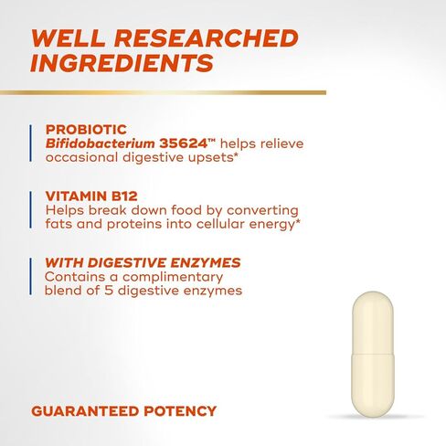 Align Probiotic Bloating Relief + Food Digestion, Probiotics for Women and Men, 1 Doctor Recommended Brand, Promotes Digestive Health and Helps Support The Metabolism of Food*, 28 Capsules in Kuwait