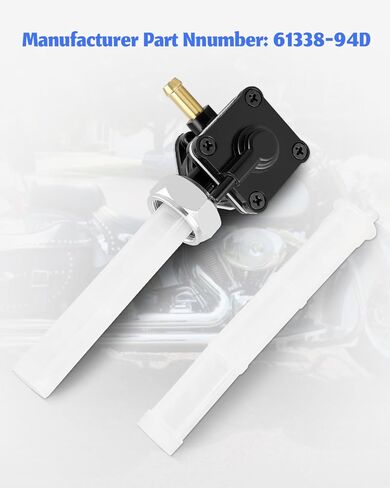 Fuel Valve Petcock Switch with Male Thread Fit for Harley FLST FXST FLT FXD 1995 1996 1997 1998 1999 2000 2001, Motorcycle Petcock Fuel Shutoff Valve Replacement 61338-94D in Saudi Arabia