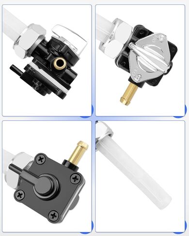 Fuel Valve Petcock Switch with Male Thread Fit for Harley FLST FXST FLT FXD 1995 1996 1997 1998 1999 2000 2001, Motorcycle Petcock Fuel Shutoff Valve Replacement 61338-94D in Saudi Arabia
