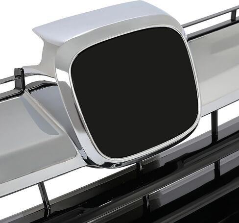 Front Grille Compatible with 2017-2019 Honda CRV CR-V Grill w/Logo Installation Location Replacement for HO1200234 71121TLAA00 Silvery+Black in Kuwait