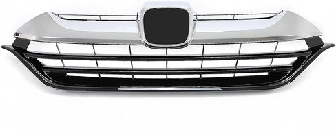Front Grille Compatible with 2017-2019 Honda CRV CR-V Grill w/Logo Installation Location Replacement for HO1200234 71121TLAA00 Silvery+Black in Kuwait