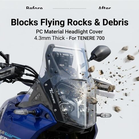 IZX Headlight Guard For Tenere 700 Tenere700 T7 TENERE 700 Rally 2025 Motorcycle Accessories Front Light Protector Cover headlight protector in Kuwait