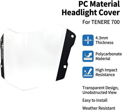 IZX Headlight Guard For Tenere 700 Tenere700 T7 TENERE 700 Rally 2025 Motorcycle Accessories Front Light Protector Cover headlight protector in Kuwait