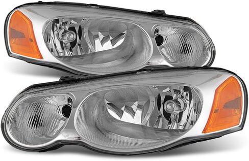 ACANII - For 2004-2006 Chrysler Sebring Sedan/Convertible Headlights Headlamps Replacement Driver + Passenger Side in Saudi Arabia