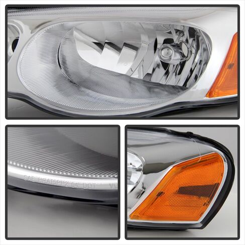 ACANII - For 2004-2006 Chrysler Sebring Sedan/Convertible Headlights Headlamps Replacement Driver + Passenger Side in Saudi Arabia