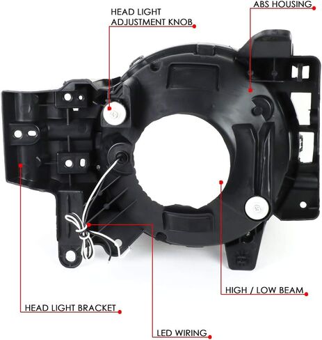 زوج من مصابيح الكروم الأمامية بتصميم C-Styling LED DRL الأمامية لمصابيح الرأس المتوافقة مع Toyota FJ Cruiser 07-14 in Saudi Arabia