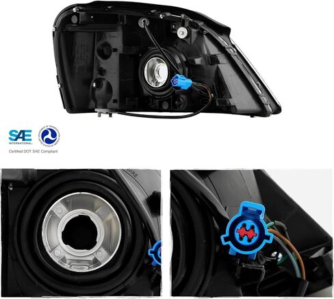 AKKON - Fits 2004-2007 Ford Freestar 04-07 Mercury Monterey Chrome Headlights Pair Driver Left+Passenger Right 2005 2006 in Saudi Arabia