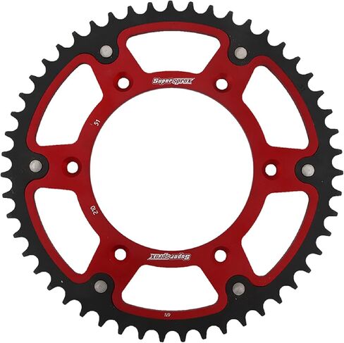 Supersprox Stealth Rear Sprocket (51T) (Red) Compatible With 02-19 HONDA CRF450R in Kuwait