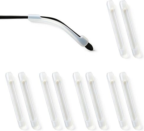 PTSLKHN Silicone Eyeglass Temple Tips Sleeve Retainer, 5Pairs of Anti-Slip Elastic Comfort Glasses Retainers in Kuwait