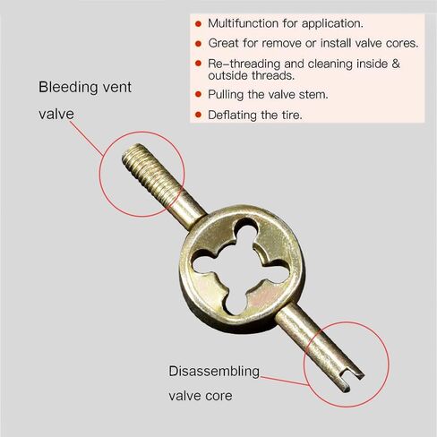 5 Pcs Tire Valve Removal Tool Kit, Valve Core Removal Tool for Car Tire Valve Stem Puller Tools Set Valve Core Remover Tire Repair Stem Tool Deflating Screw Driver Tool Key Chain Design in Saudi Arabia