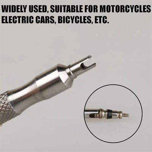 5 Pcs Tire Valve Removal Tool Kit, Valve Core Removal Tool for Car Tire Valve Stem Puller Tools Set Valve Core Remover Tire Repair Stem Tool Deflating Screw Driver Tool Key Chain Design in Saudi Arabia