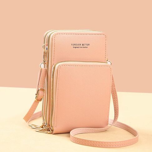 Touch Screen Crossbody Bag for Women - RFID Blocking Phone Purse Wallet Shoulder Strap Handbag in Saudi Arabia