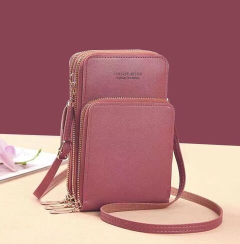 Touch Screen Crossbody Bag for Women - RFID Blocking Phone Purse Wallet Shoulder Strap Handbag in Saudi Arabia
