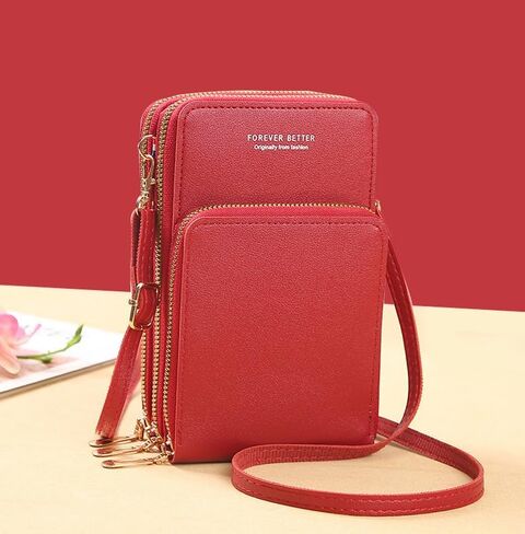 Touch Screen Crossbody Bag for Women - RFID Blocking Phone Purse Wallet Shoulder Strap Handbag in Saudi Arabia