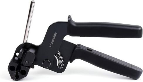 Knoweasy Stainless Steel Cable Tie Gun and Zip Tie Gun with 100 Stainless Steel Ties - Ideal for Home, Office, and Industrial Use in Kuwait