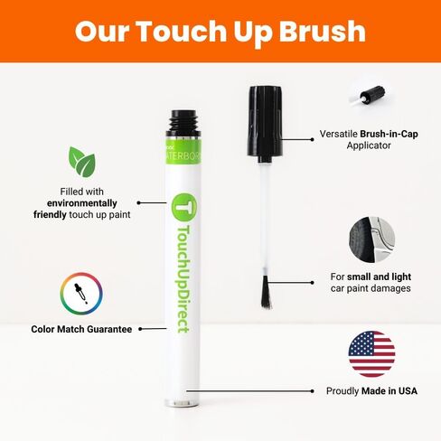 TouchUpDirect L205 Quantum Gray Metallic Compatible with Lucid Exact Match Touch Up Paint Brush - Essential Kit in Saudi Arabia