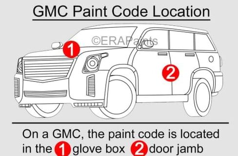 Compatible With 2004 GMC Canyon Black (41, GBA) Factory Matched High Gloss Single Stage Aerosol - Touch Up Paint Kit in Kuwait