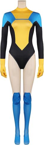 Invincible Cosplay Terra Grayson Costume Invincible Jumpsuit Leg Sets Adults Women Bodysuit Halloween Outfits in Kuwait