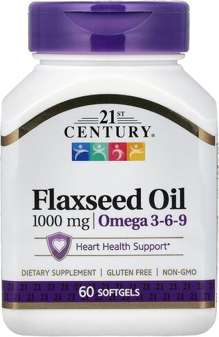 21st Century Flaxseed Oil 1000 mg Softgels, 60 Count (22407) in Kuwait