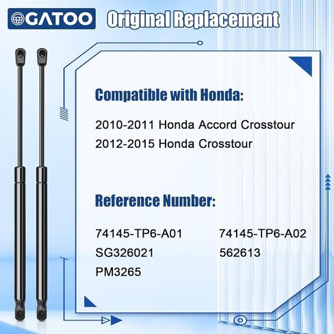 Front Hood Lift Supports Shock Strut Props Compatible with Honda Accord Crosstour Honda Crosstour 2010 2011 2012 2013 2014 2015, Replace 6769 PM3265(2 Pcs Set) in Saudi Arabia