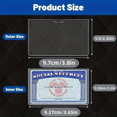 5pcs Transparent Card Protectors – Soft Waterproof PVC Sleeves for Credit Cards, IDs, and More – Clear in Saudi Arabia