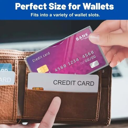 5pcs Transparent Card Protectors – Soft Waterproof PVC Sleeves for Credit Cards, IDs, and More – Clear in Saudi Arabia
