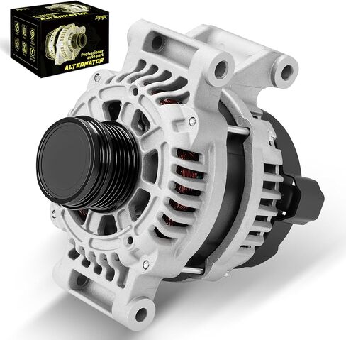 Oktiger Upgraded Alternator for Chevy Spark 2016 2017 2018 2019 2020 2021 2022 Activ Ls Lt 1.4L, for Chevrolet Spark 2016-2022, L4 12V 80A Clockwise 5-Groove Pulley, OE 42527306 in Kuwait