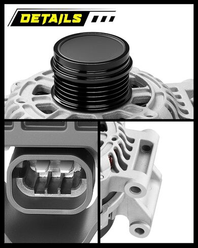Oktiger Upgraded Alternator for Chevy Spark 2016 2017 2018 2019 2020 2021 2022 Activ Ls Lt 1.4L, for Chevrolet Spark 2016-2022, L4 12V 80A Clockwise 5-Groove Pulley, OE 42527306 in Kuwait