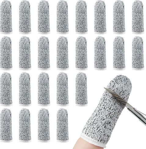 20 Pieces Cut Resistant Finger Cots Finger Sleeve Protectors Reusable Finger Covers Finger Protection Cots for Kitchen Work Sculpture Supplies in Kuwait